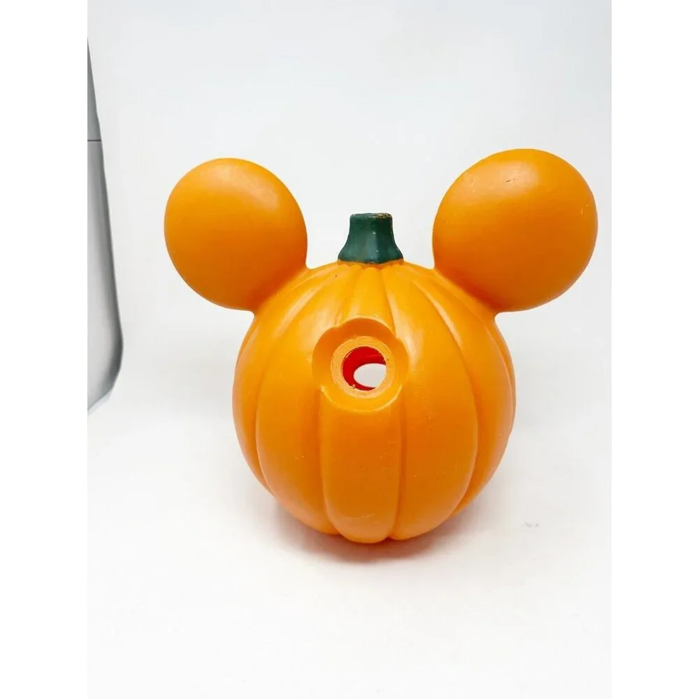 Mickey Mouse Light Up Jack-O-Lantern Plastic‎ Blow Mold Pumpkin Disney Decor